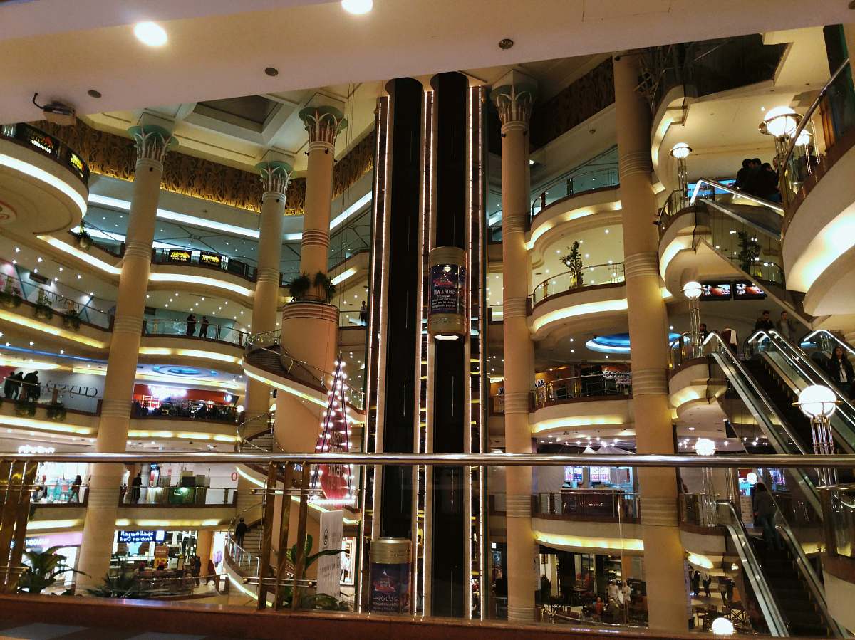 shopping mall architectural photography of building interior view banister
